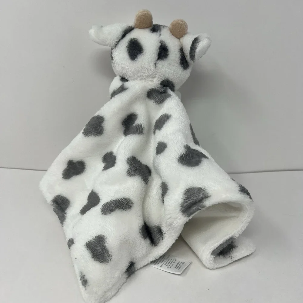 Carters White Gray Cow Baby Security Blanket Farm‎ Barn Lovey